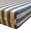 Savannah ottoman cushion: 62cm x 62cm - ottoman not included (Sunbrella® fabric - sky blue stripe)
