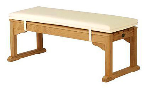 Wimbledon bench cushion 150: 149cm x 44cm - bench not included (Sunbrella® fabric - natural)