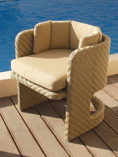 Cove dining armchair cushion - armchair not included (Sunbrella® fabric - heather beige)