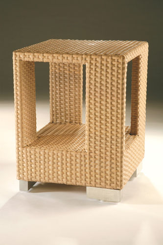 Arizona square end table & cover (Sahara weave / WeatherMAX-LT® fabric)