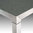 Equinox rectangular dining table 3m - chairs not included (stainless steel frame / ash ceramic top)