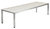 Equinox rectangular dining table 3m (stainless steel frame / frost ceramic top)
