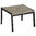 Aura square footstool (graphite frame / Textilene® sling - titanium)