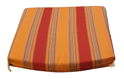 Savannah side chair cushion (Sunbrella® fabric - bravada salsa)