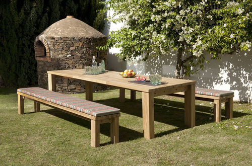 Titan bench cushion : 260cm x 40cm - bench & table not included (Sunbrella® fabric - confetti red)
