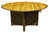 Savannah circular dining table 150 (java weave / teak top)