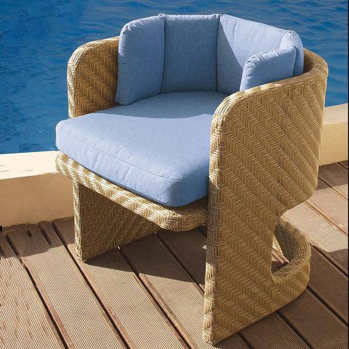 Cove dining armchair cushion - armchair not included (Sunbrella® fabric - sky blue)