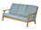 Chesapeake three-seater cushion - sofa not included (Sunbrella® fabric - riviera paon white)
