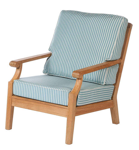 Chesapeake armchair cushion - armchair not included (Sunbrella® fabric - riviera paon white)