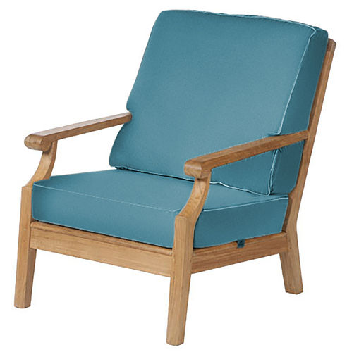 Chesapeake armchair cushion - armchair not included (Sunbrella® Rain fabric - deep sea blue)