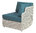 Corner module cushion - frame not included (Sunbrella® fabric - deep sea blue)
