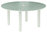Cayman circular dining table 150 - furniture not included (arctic white frame / ash ceramic top)
