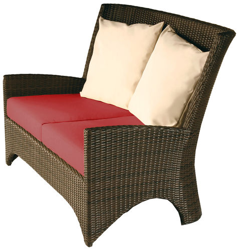 Savannah two-seater settee cushion - furniture /scatters not included (Sunbrella® fabric -paris red)