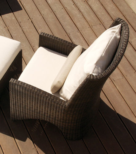 Savannah deep seating armchair base cushion - chair not included (Sunbrella® fabric - natural)