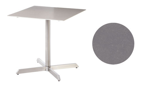 Equinox 70 Pedestal Table (stainless steel frame / dusk ceramic top - see second colour)