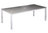 Cayman rectangular dining table 200 (arctic white frame / ash ceramic top)