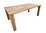 Titan Table 180 - weathered with water marks underneath - see text & images (rustic teak)