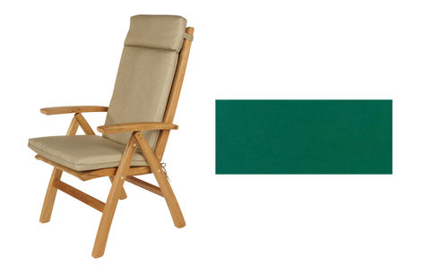 Highback chair cushion, chair not included (Sunbrella® fabric - forest green, see second image)
