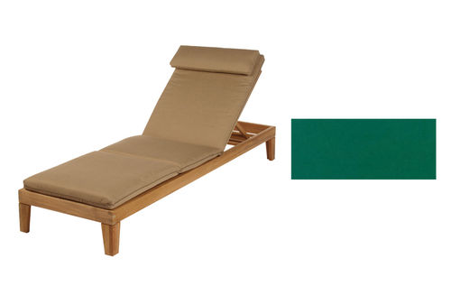 Lounger cushion - lounger not included (Sunbrella® fabric - forest green, see second image)