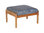 Atom DS armchair, DS ottoman &amp; cushions (teak / denim / carbon sky)