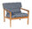 Atom DS armchair &amp; cushion set (teak / denim / carbon sky)